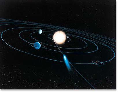 מדוע כוכבי הלכת חגים במישור אחד?