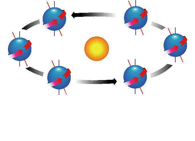 האם יש קשר בין סיבוב כדור הארץ סביב עצמו לבין הסיבוב של כדור הארץ סביב השמש? צביה