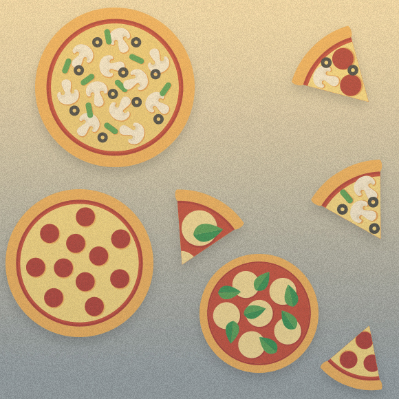 חידה שבועית מס’ 72: חלוקת פיצות צודקת