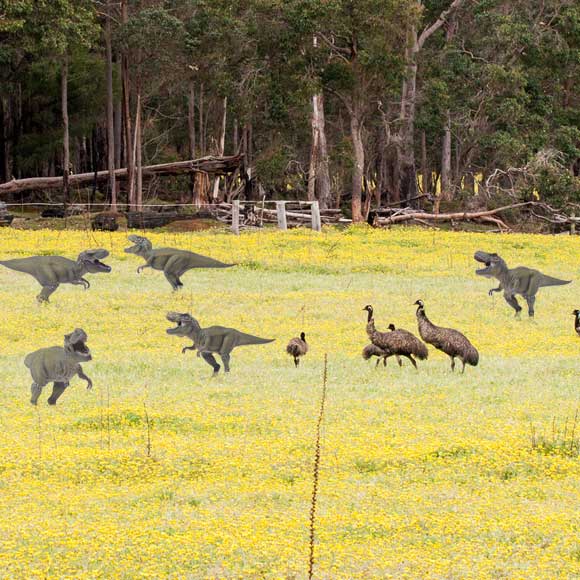 איך עושה דינוזאור?