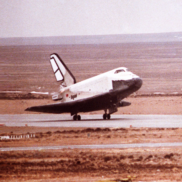 הטיסה היחידה של המעבורת ההיסטורית