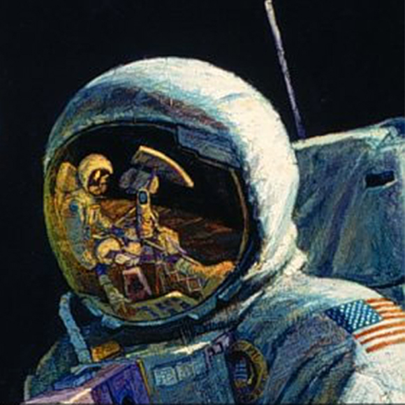 האמן שנחת על הירח