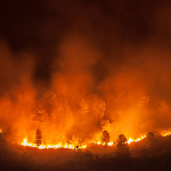 إخماد النار بدون الماء