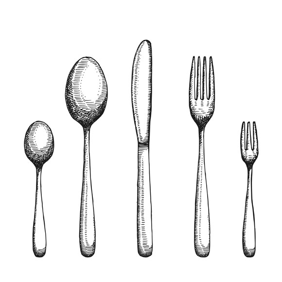 كيف نُحقّق توازن ملعقة وشوكة طعام في نقطة ما في الهواء؟