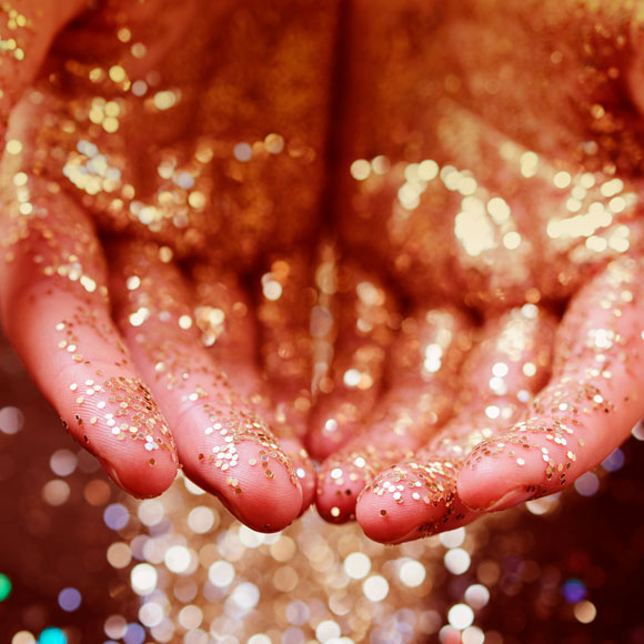 חידת הנצנצים שלא יורדים