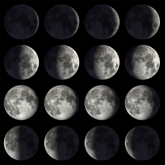 למה הירח משתנה בכל לילה?