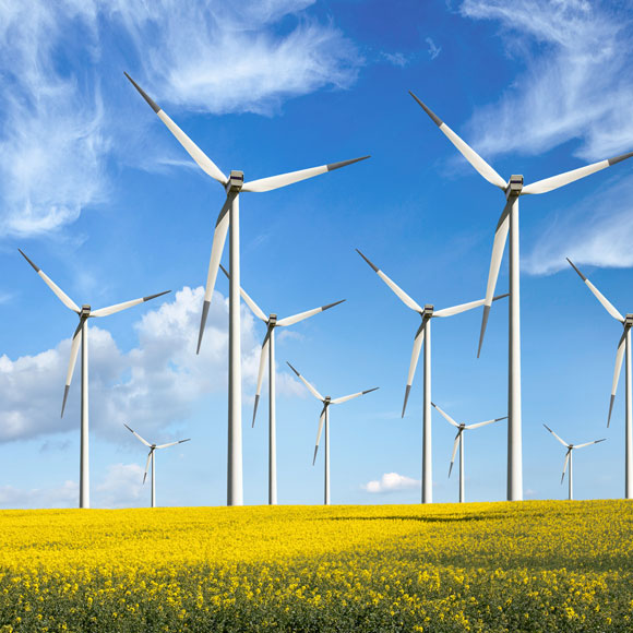 How do we get power from the wind?