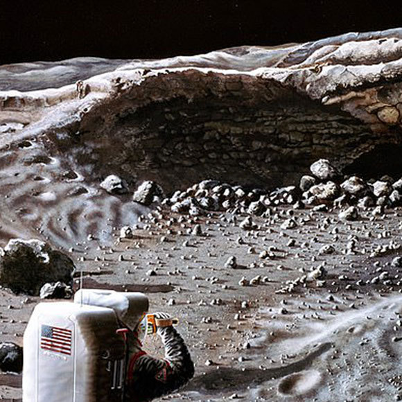 האדם חוזר למערות: בחלל