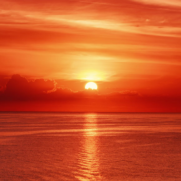 Warum ist der Himmel bei Sonnenuntergang rot?