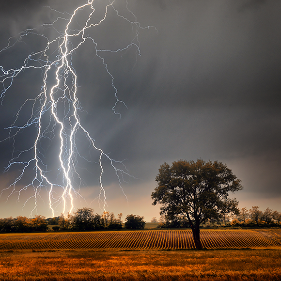 ברקים מנקים את האוויר