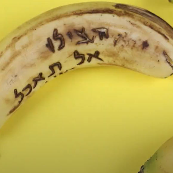 כתב סתרים על קליפת בננה