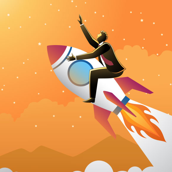 الإنسان يُحاول الطيران