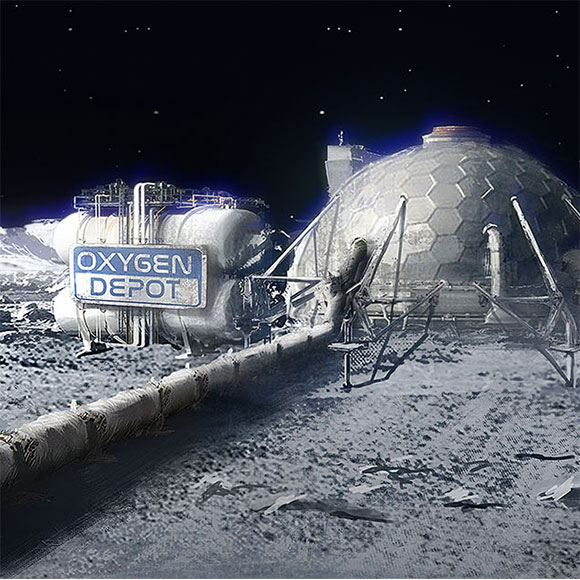 תחנת דלק ישראלית על הירח