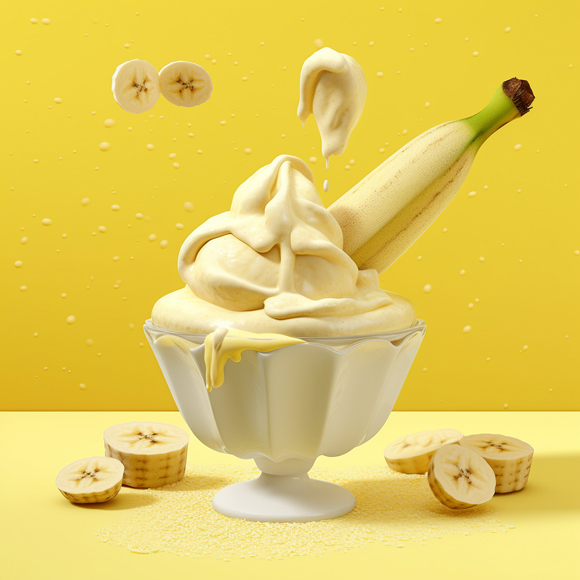 قوام بوظة الموز المميّز