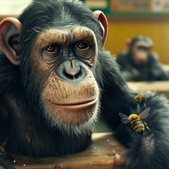 الشمبانزيّ والنحل يتعلّمون تمامًا مثل البشر