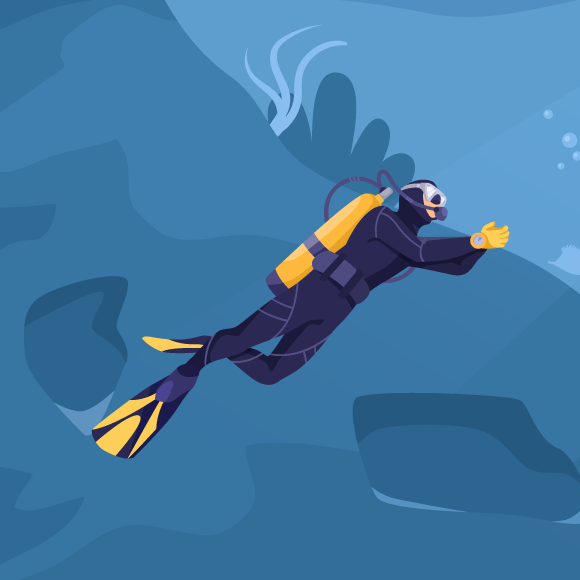 צוללן בבקבוק