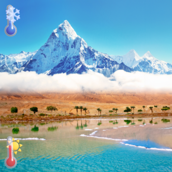 למה קר במקומות גבוהים וחם בנמוכים?