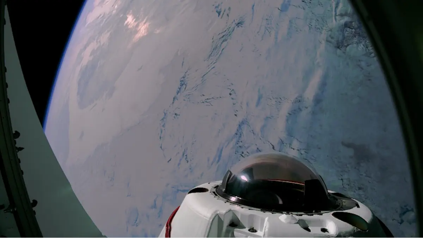 צפיות ייחודיות על הקטבים. צילום מחללית הדרגון במשימת Fram-2 | מקור: SpaceX