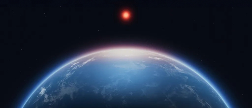 ספק רב אם אכן יש באטמוספרה דימתיל סולפיד. הדמיה של כוכב הלכת K2-18b בעיני אמן | איור: איור: (NASA, ESA, CSA, Joseph Olmsted (STScI