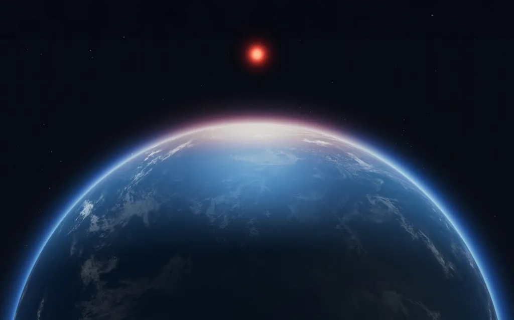 חומרים רבים יכולים ליצור חתימה דומה בתת-אדום, מה שמקשה לקבוע אם האטמוספרה אכן מכילה DMS. הדמיה של כוכב הלכת K2-18b והאטמוספרה שלו | איור: (NASA, ESA, CSA, Joseph Olmsted (STScI