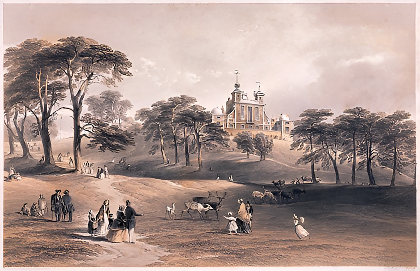 תרם לתחומים רבים, בהם תרומות חשובות לתחום האסטרונומיה. מצפה הכוכבים המלכותי בגריניץ' ליד לונדון, שהוק היה ממקימיו. רישום מאמצע המאה ה-19, הרבה אחרי זמנו של הוק | מקור: ROYAL ASTRONOMICAL SOCIETY / SCIENCE PHOTO LIBRARY