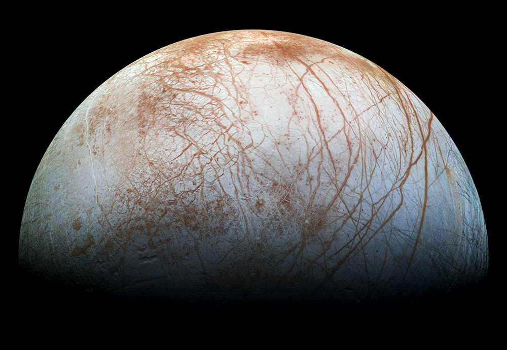 חיפוש חיים בחלל הוא דבר שמלהיב הרבה אנשים. פני השטח של הירח אירופה | צילום:  NASA / JPL-Caltech 
