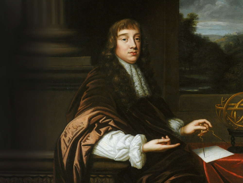 כך הוא נראה? ציור של האמנית הבריטית מרי ביל (Beale) מ-1680 שנקרא "דיוקנו של מתמטיקאי" ואולי מציג את רוברט הוק | מקור: ויקיפדיה, נחלת הכלל