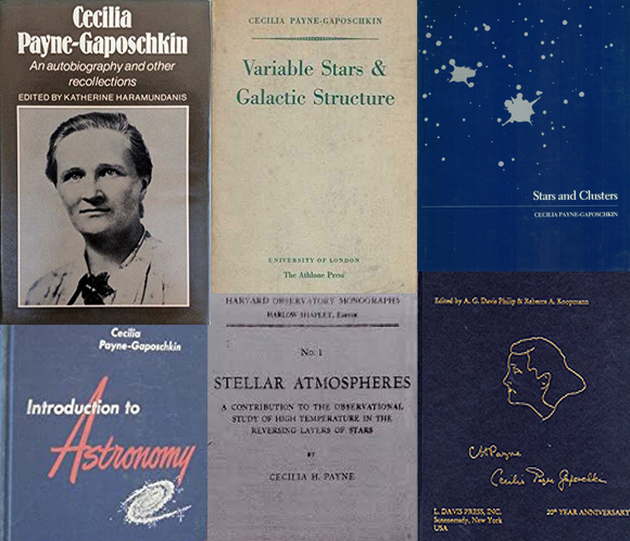 מחקרים שהפכו לאבני יסוד בתחום האסטרונומיה. כמה מספריה של ססיליה פיין-גפושקין