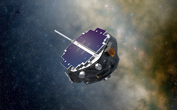 תחקור את אזור ההשפעה של השמש שלנו, ותתריע על סערות שמש. הדמיה של החללית IMAP בחלל | מקור: NASA/Princeton/Patrick McPike