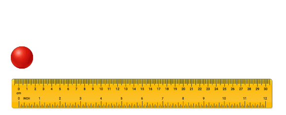 הכדור נע לאורך הסרגל, והמיקום שלו משתנה כל הזמן | איור: Avector, Shutterstock, מריה גורוחובסקי
