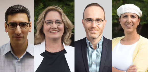 One of the leading companies in the field. Right: Prof. Shulamit Levenberg, Didier Toubia, Dr. Neta Lavon, Dr. Tzvika Tamari | Photos: Rami Shlush, Aleph Farms