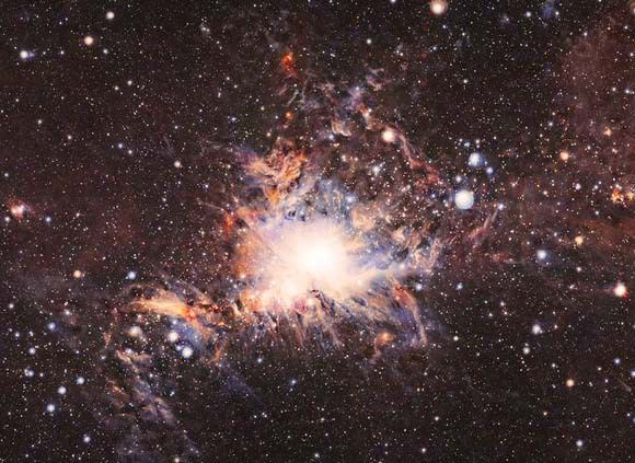 The Orion molecular cloud serves as a stellar nursery. Image taken by the VISTA telescope using infra-red light | Photo: ESO/VISION