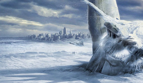 ניו יורק מוצפת וקפואה | מקור: כרזת הסרט "היום שאחרי מחר" שהפיצה פוקס המאה ה-20