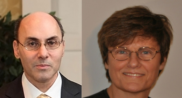 וייסמן (משמאל) וקריקו | צילומים: Krdobyns, ויקיפדיה, אונ' פנסילבניה