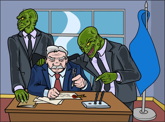 יצור קר דם ואנשי לטאה | איור: Antonio Lirio, Shutterstock