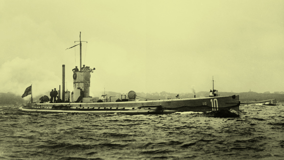 הצוללות הגרמניות הטביעו במלחמה 5000 אניות צבאיות ואזרחיות. הצוללת U10 | מקור: Science Photo Library