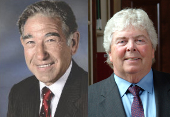 הרברט בויר (מימין) וסטנלי כהן | צילומים: Science History Institute, NICHD - NIH, Wikipedia