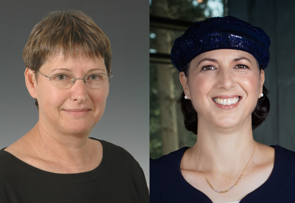 שולמית לבנברג (מימין) ובת שבע כרם | צילומים: הטכניון, ויקיפדיה, בת שבע כרם