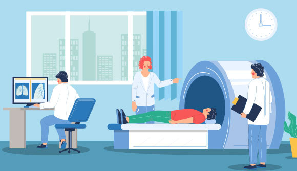 בדיקה להדמיית הריאות באמצעות טומוגרפיה ממוחשבת | Siberian Art, Shutterstock