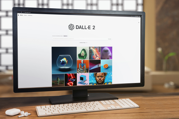 מחשב עם דאלי 2 עליו