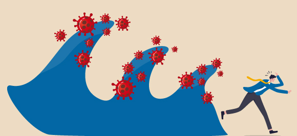 מקדם ההדבקה שוב מעל 1 | איור: eamesBot, שאטרסטוק