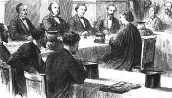 גארת אנדרסון בפני הפקולטה לרפואה בפריז, 1870