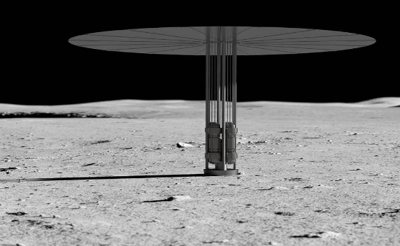 כך זה עשוי להיראות? מתקן גרעיני לייצור אנרגיה על פני הירח | הדמיה: NASA