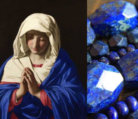 ציור של ג'ובאני סלווי מהמאה ה-17, בו נעשה שימוש באולטרמרין | מקורות: ויקיפדיה, הגלריה הלאומית בלונדון; Brum, Shutterstock