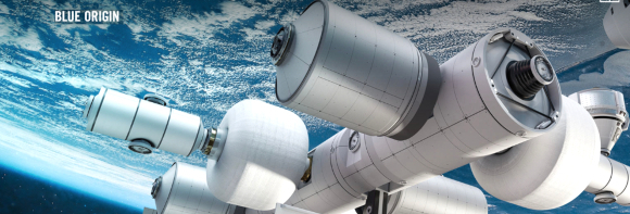 תחנת החלל Orbital Reef שמתכננת חברת "בלו אוריג'ין" | הדמיה: Blue Origin
