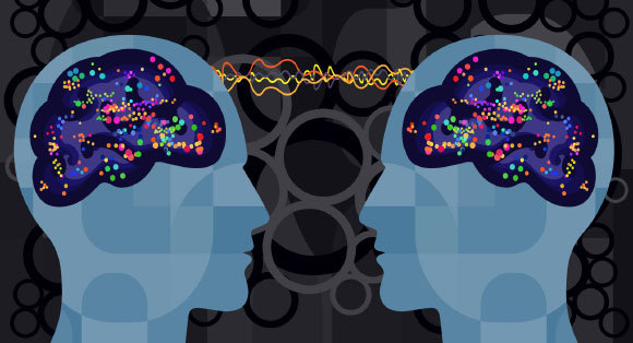 סנכרון המוח של השחקנים המבודדים היה דומה לזה של אנשים ששהו יחד באותו חדר.| איור: Shutterstock, magic pictures