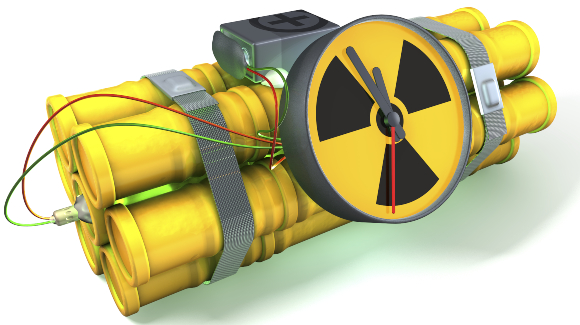 פצצה מלוכלכלת | איור: Shutterstock