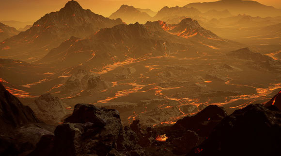 כך דמיין אמן את פני השטח של כוכב הלכת שהתגלה | איור: tRenderArea