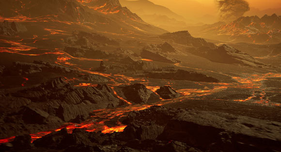 הדמיית פניו של כוכב הלכת גליזה 486b | איור: RenderArea