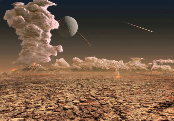 הדמיה של כדור הארץ הצעיר | Chris Butler, Science Photo Library